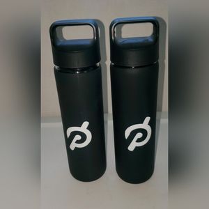 Peloton Lot  Water Bottle (2) Peloton Shirts (2)